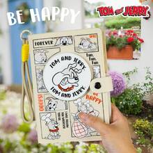 TOM AND JERRY. 1Pc Tom And Jerry Sticky Felt Notebooks, Tom Cat, Jerry Mouse, Spike Dog Classic Childhood Animation Characters Cover Notebook, Cartoon And Crafts Novelty Brochure Christmas Gifts For Fans, Family, Friends, Adults In Office, Students Back To School[Officially Licensed] - Multicolor - View 13