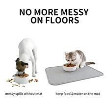 1/2 tấm lót cho thú cưng ăn, thấm hút cao, phù hợp cho mèo và chó, nhanh khô, dễ vệ sinh, cũng có thể dùng để đặt bát nước cho thú cưng, đồ dùng cho thú cưng, tấm lót bát nước cho mèo, chó và các vật nuôi nhỏ khác. - Nhiều màu - Xem 5