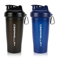 2pcs 24oz/700ml Shaker Bottles For Protein Mixes, Shaker Bottle With Wire Whisk Ball, Protein Shaker Bottle, Shaker Cup, Protein Shaker, Protein Shake Bottle, Bottle Shaker, Dishwasher - 黑色/藍色 - 查看 11