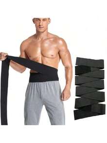 Entrenador de cintura ajustable, elástico transpirable, que levanta y da forma, adecuado para el fitness diario - Negro - Ver 11