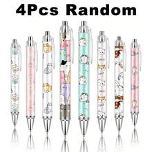 1/4/8/16支装粉白可爱猫咪圆珠笔套装，按动式，黑色墨水，办公学习必备，教师学生礼物，生日派对及节日礼物 - 貓咪 - 查看 7