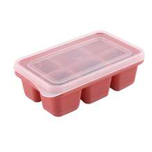 Silicone Ice Cube Trays: Reusable 6-Cavity Molds With Removable Lid, Leak-Proof Design And Easy-Release Soft Base For Effortless Ice Making. - 粉色 - 查看 5
