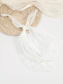 1条 Atmosphere 纯色发带，芭蕾舞鞋风格蝴蝶结装饰，用途广泛，适合日常、海滩、防晒，可作发饰，春夏女士头巾沙滩发带 - 彩色 - 查看 11