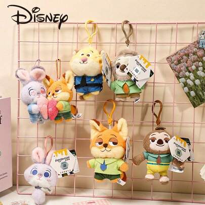 Disney 迪士尼《疯狂动物城》朱迪·霍普斯毛绒玩偶，儿童生日礼物，毛绒背包挂件，纪念品，情人节礼物