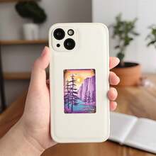 49pcs Purple Tone Urban Illustration Art Sticker Pack | Dynamic Retro City And Nostalgic Design Vinyl Stickers | Suitable For Laptops, Decoration And Gifts | Perfect For Art Lovers And Atmosphere Enthusiasts - Rectangle - View 7