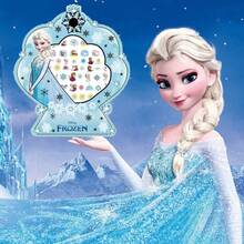 6pcs Disney Frozen 3D Luminous Cartoon Stationery Stickers, Children Stickers, Girls Nail Art Stickers - Mint Blue - View 10