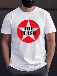 Star Wrinkle - Camiseta para Hombre - Corte en la Parte Frontal del Hombro - Blanco - Ver 1