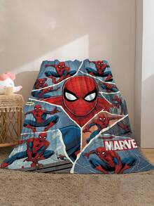 Marvel This Is A Spider-Man Themed Flannel Blanket, Designed With A Comic Book Panel-Style Patchwork, Combining Different Poses Of Spider-Man Characters. It Recreates The Visual Style Of Comic Books, With Vibrant Character Colors For High Recognizability. The Blanket Is Both Aesthetically And Provides Warmth And Softness, Suitable For Use As A Sofa Throw, Nap Blanket, Or Bedding Decor. - Multicolor - View 12