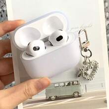 Funda de auriculares Bluetooth de color azul mate minimalista compatible con Apple Pro 2nd Generation - transparente - Ver 2