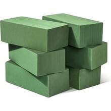 3 Packs/6-Pack Floral Foam Blocks, Florist Green Foam For Flower Arrangements, Wet & Dry Styrofoam For Fresh And Artificial Flowers, Premium Plant Sponge Foam For Planters (5.5"L X 3.1"W X 1.6"H)(14x8x4cm) - A - View 12