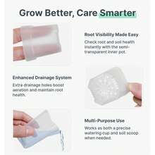10sets Indoor Plant Self-Watering Planter Set, Includes 10 Mini Transparent Plastic Pots With Water Level Indicator And Drainage Hole, Suitable For Propagating Plants, Succulents And African Violets - Multiple Styles - View 7