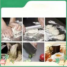 Extra Large Stainless Steel Cutting Board, Multi-Functional Cutting & Baking Board, With Rim For Easy Dishwasher Cleaning, Rust-Proof, Suitable For Commercial And Home Kitchen Countertop Protection - Multicolor - View 6