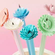 10pcs Floral Petal Shaped Pencils, HB Pencils, Rainbow Pencils For Journaling, Back To School - Sets - View 2