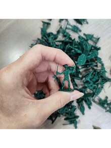 100件套玩具兵人模型套装，塑料士兵，装甲车，坦克 - 彩色 - 查看 10