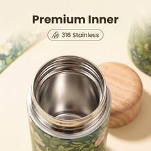 6oz Mini Vacuum Insulated Tumbler, Fashionable Mini Coffee Cup, 316 Stainless Steel, With Sunflower, Rose, Daisy, Lily And Fresh Green Floral Patterns - Perfect Holiday Gift - Multicolor - View 3