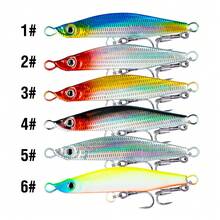 6pcs Slow Sinking Fishing Lures, 10g/14g/18g/22g/28g Metal Material With 3D Eyes, Suitable For Casting And Trolling, Equipped With Treble Hooks - Multicolor - View 3