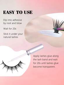 5ml Eyelash Glue, Clear And Firm After Drying, Suitable For Daily Use False Eyelashes, Convenient Travel Set - White - View 7