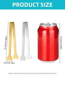 1/5/10个装不锈钢心形糖夹，厨房烹饪夹，糖果甜点夹，派对餐具，婚礼餐具 - - - 查看 3