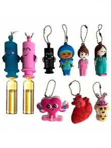 1pc Ampoule Opener Keychain, Syringe Shaped Cutter, Nurse/Doctor Ampoule Opening Assist Tool, Bottle Breaker - Can Be Used As A Keychain, Backpack Charm, Car Keychain, Bag Accessory Or Decoration. Suitable For Various Bags, Cameras, Headphones, Keychains, Handbags, Tote Bags, Crossbody Bags, Women's Shoulder Bags, As Well As Women's Wallets And Purses, Mother's Day Gift - Multicolor - View 8
