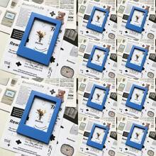 1pc/Set Magnetic Photo Frame, Reusable Magnetic Photo Wall For Instant Camera Photos, Suitable For Fridge, Office Desk, Whiteboard Decoration, Mini Desktop Photo Frame, Designed For Instant Camera Photos, Easily Display Your Precious Memories, Ins Style, Mini 3-Inch Magnetic Frame For Instant Camera Mini Photos, Fridge Magnet, Office & Kitchen Decor - Multicolor - View 17