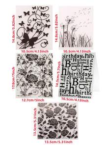 4pcs DIY Plastic Embossed Template, 3D Butterfly Dandelion Retro Flower Embossed Plate Embossed Mold Embossed Flower Printing Clip - Embossed Board - View 10