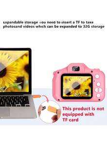 YAIUZGOO 1个1080P数码相机，带2英寸屏幕，圣诞节/生日礼物，可爱便携式相机玩具，男女通用，150mAh电池 - 查看 8
