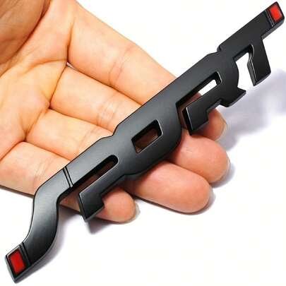 Metal 3D Logo Stickers For Car • Sporty Emblem Badge For Trunk And Fender