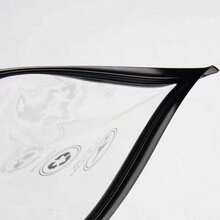 1/2/5pcs Airplane Liquid Zipper Bags, 20 X 20cm, 1L, TSA Approved, Carry-On Travel, Waterproof, With Handle, Transparent Black - Multicolor - View 4