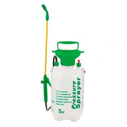 Borrifador Pulverizador de Pressão 5 litros Manual Com Válvula Segurança e tira para ombro