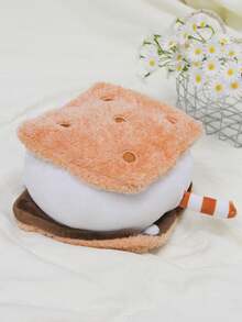 25厘米/9.84英寸可爱猫咪三明治毛绒公仔，柔软猫咪甜点造型抱枕公仔，萌萌卡通动漫游戏公仔，动物游戏动漫宠物抱枕公仔，生日礼物，房间装饰，朋友礼物，儿童公仔，圣诞节，万圣节，儿童节礼物，周年纪念礼物 - 彩色 - 查看 7