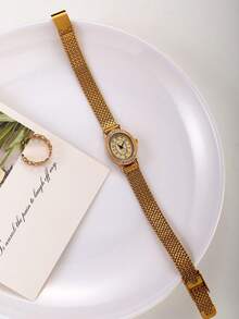 1 件女士简约奢华休闲腕表，适合作为礼物或日常佩戴 - 均碼 - 查看 2