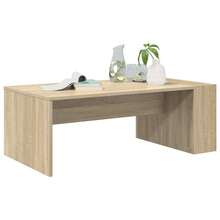 CROISSANCE Table basse Chêne Sonoma 95 x 50 x 34 cm Bois d'ingénierie - Tabac - Voir 4