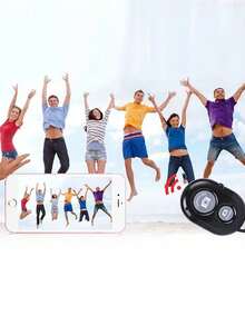 1pc Wireless Android/IOS Selfie Stick Remote Shutter, Selfie Stick Gadget - Black - View 9