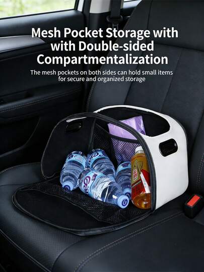 High Grade Car Storage Box For Trunk & Front Seat, Large Opening Vehicle Organizer