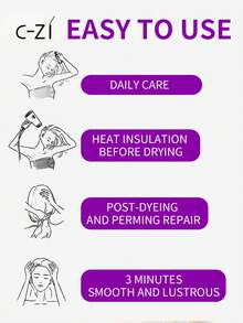 C-ZI免洗强韧修护喷雾，150毫升/5.29液盎司，修护干枯毛躁秀发，抚平毛躁，滋养发丝，提升秀发光泽。 - 150ml - 查看 6
