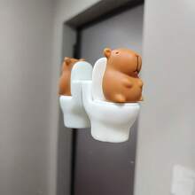 Capybara Toilet Decoration, Cute And Fun Bathroom Decor, Helps Relieve Boredom And Stabilize Emotions - 1 Kabibala Item - View 6