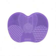 1pc Silicone Makeup Brush Cleaning Mat, Portable Makeup Brush Cleaner With Suction Cup - Multicolor - View 9