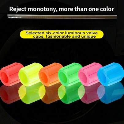 Nouveau capuchon de valve de pneu lumineux pour voitures et véhicules électriques, couvercle de valve de pneu de moto, pneus sans chambre universels