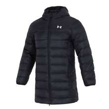 Under Armour بركا الريشة الأسطورية، جاكيت ريش يناسب الجنسين، ملابس رياضية كاجوال مريحة، 1385839-001 - الأسود - مشاهدة 1