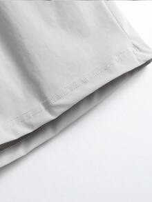 2件組女款休閒運動短褲，冰絲透氣彈性腰百慕達短褲，時尚休閒跑步單車瑜珈短褲，夏季款 - 彩色 - 查看 8