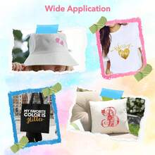 8 Sheets 12*10in Permanent Glitter Vinyl, Glitter Vinyl Sheets - Permanent Vinyl Compatible With Most Cutting Machines - Mixed Colors - View 5