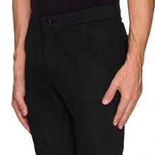 Urban Zone Jeans Men's Dress Pants, Smart Casual Style, Twill, Denim - Black - View 2