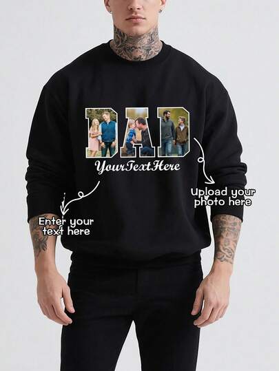 Áo hoodie cỡ lớn có in ảnh của bạn. Có thể dùng làm quà tặng cho người bạn muốn tặng. Rất thích hợp để mặc vào mùa xuân. Chất liệu nhẹ, phiên bản giới hạn dành cho Ngày của Cha, thích hợp làm quà tặng cho người cha thân yêu.