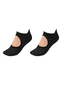 1/2/4/6/8 Pairs Breathable Mesh Yoga Pilates Non-Slip Socks, Ankle Socks For Women, Pure Cotton Sports Boat Socks - Multicolor - View 7