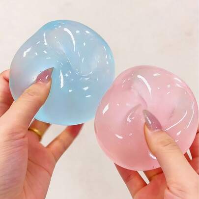 1pc Multifunctional Soft Squishy Ball: 6cm/4cm Slow Rebound Design, Cute & Fun Stress Relief, Suitable As Adorable Gift, New Simulated Pie Squeeze To Relieve Stress