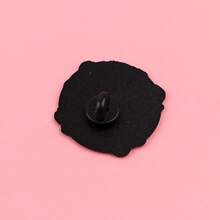 池塘风景水獭鸭珐琅胸针可爱卡通动物青蛙水豚猫胸针翻领别针徽章背包服装配饰时尚珠宝礼品 - 綠色 - 查看 8