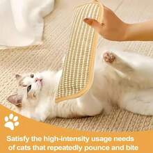 Cat Toy Pillow, Bite-Resistant, Self-Entertainment, Cat Scratch Pad, Cat Toy, Cat Toy Pillow, Sisal Cat Scratch Board Pad, Scratch & Bite Resistant, Cat Filled, Cat Toy Scratching Post, Suitable For 4 Seasons, Alternative To Teaser Wand, Pet Accessory, Non-Shedding Fabric, Self-Play Pillow, Cat Owner, Multi-Pet Household - Multicolor - View 11