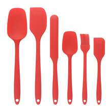 6Pcs Silicone Spatula Set Non Stick Heat Resistant Spatulas Turner For Cooking Baking Mixing Baking Tools - View 17