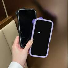 [New Arrival] Cute Glittery 3D Ribbon Clear Epoxy Smartphone Case Compatible With IPhone 17/17air/17pro/17promax/16/16plus/16pro/16promax/15/15plus/15pro/15promax/14/14plus/14pro/14promax/13/13pro/13promax. Popular, Delicate, And Perfect For Women, This Protective Cover For All Models Is Waterproof, Shockproof, Drop-Proof, And Scratch-Resistant. - Apricot - View 8