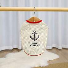 Pet Clothes, Spring/ Clothes, Cat Top, Four-Legged Breathable Animal Apparel - Red - View 4